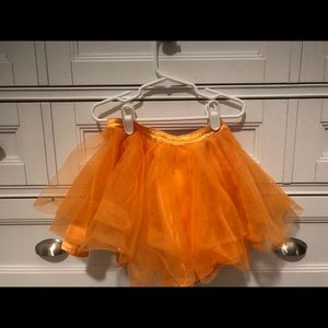 Orange Tulle Gymboree Skirt 4T
